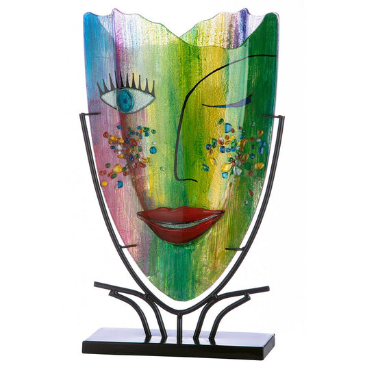 Glasart Design vaas Face "Amour" - 49 cm