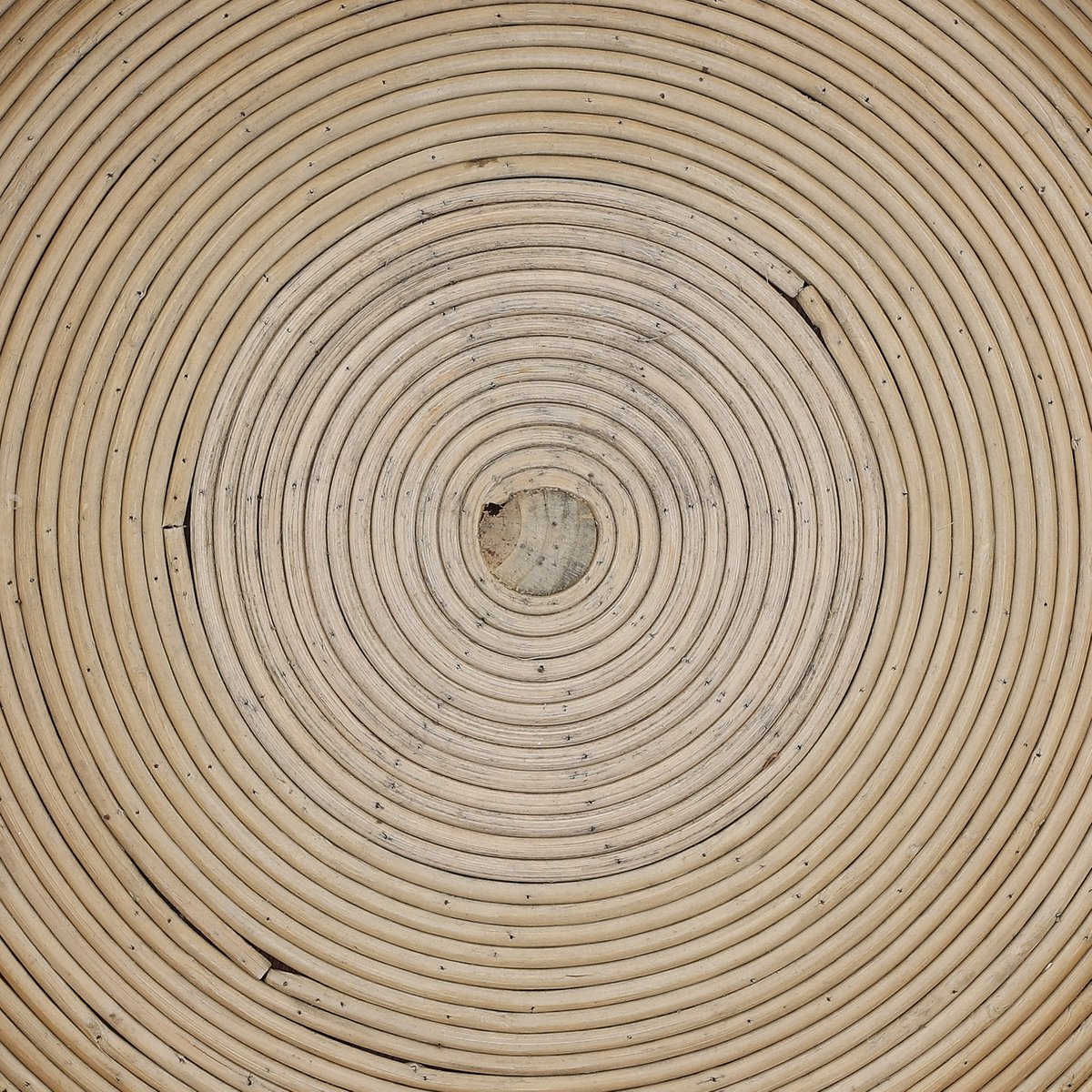 Kaj Bijzettafel - H40 x Ø30 cm - Rotan - Bruin